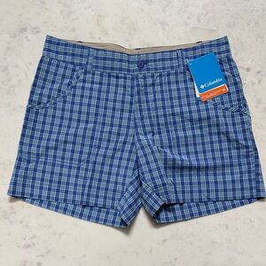 Columbia Kids Blue Plaid Shorts
